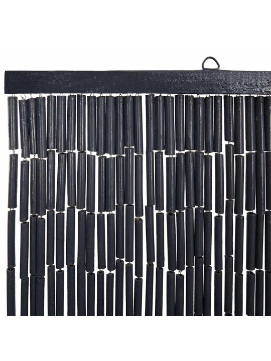 Dveřní závěs proti hmyzu, tmavě šedá, bambus, 100x220 cm