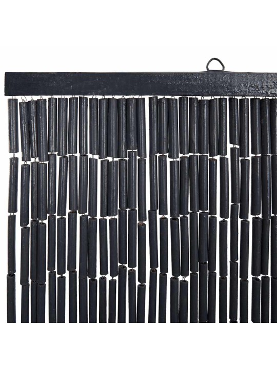 Dveřní závěs proti hmyzu, tmavě šedá, bambus, 120x220 cm