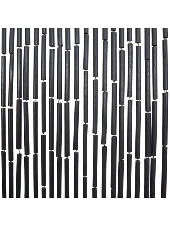 Dveřní závěs proti hmyzu, tmavě šedá, bambus, 120x220 cm