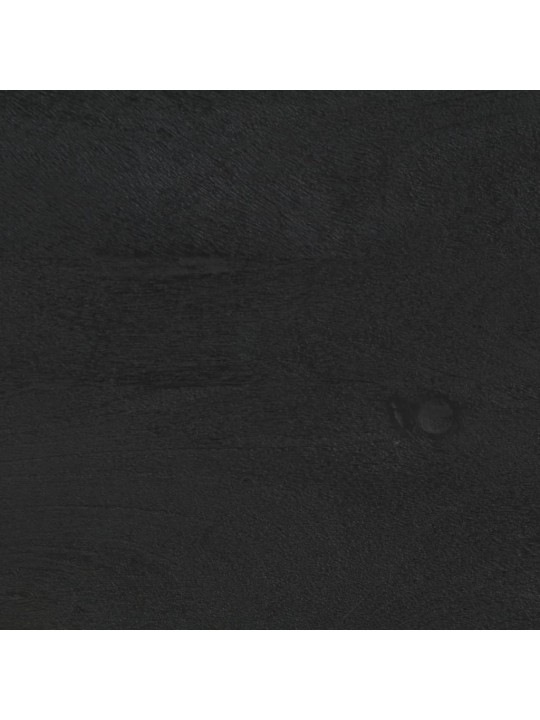 Noční stolek černý 40 x 33 x 46 cm masivní mangovníkové dřevo