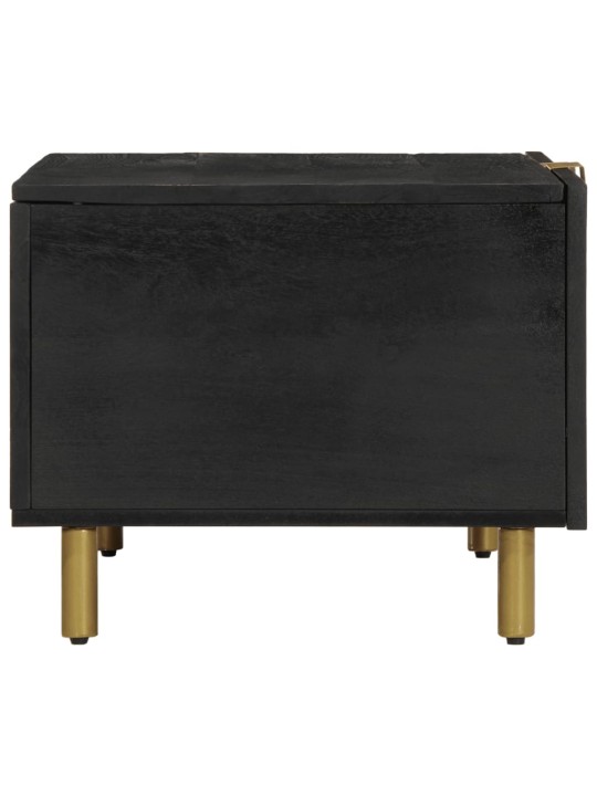 Konferenční stolek černý 80 x 50 x 40 cm kompozitní dřevo