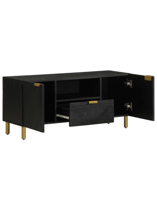 TV skříňka černá 105 x 33 x 46 cm kompozitní dřevo