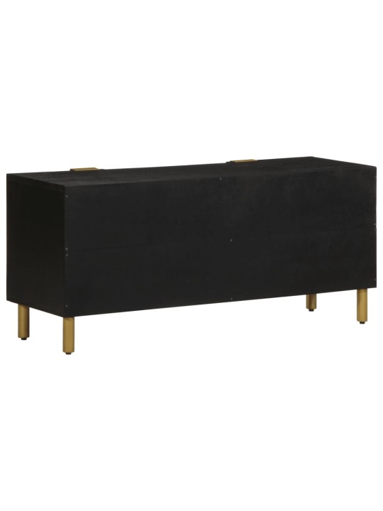 TV skříňka černá 105 x 33 x 46 cm kompozitní dřevo