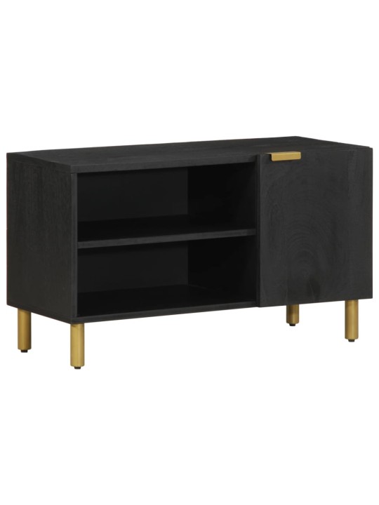 Tv skříňka černá 80 x 33 x 46 cm kompozitní dřevo