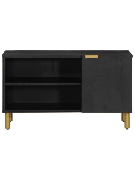 Tv skříňka černá 80 x 33 x 46 cm kompozitní dřevo