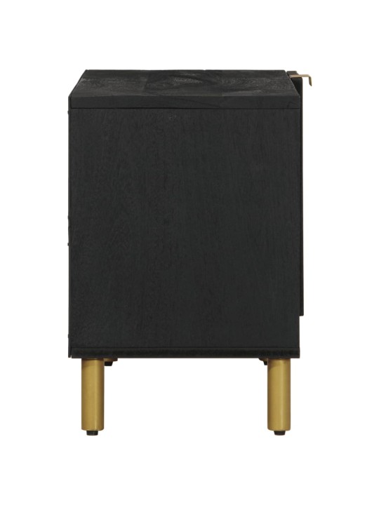 Tv skříňka černá 80 x 33 x 46 cm kompozitní dřevo