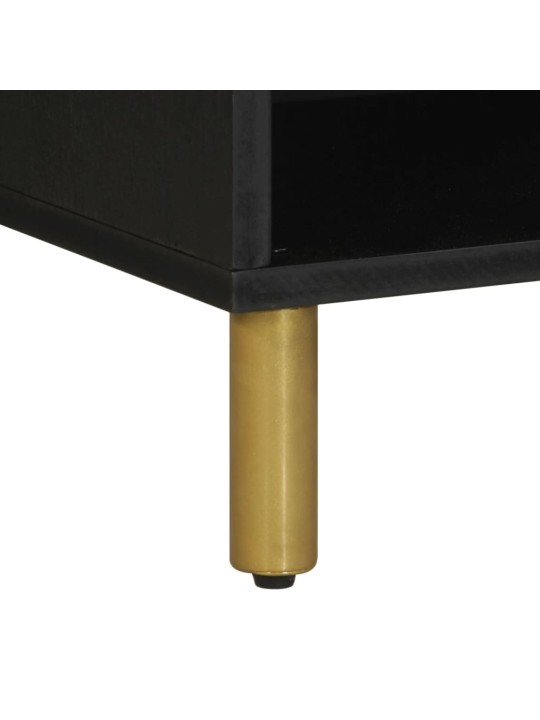 Tv skříňka černá 80 x 33 x 46 cm kompozitní dřevo
