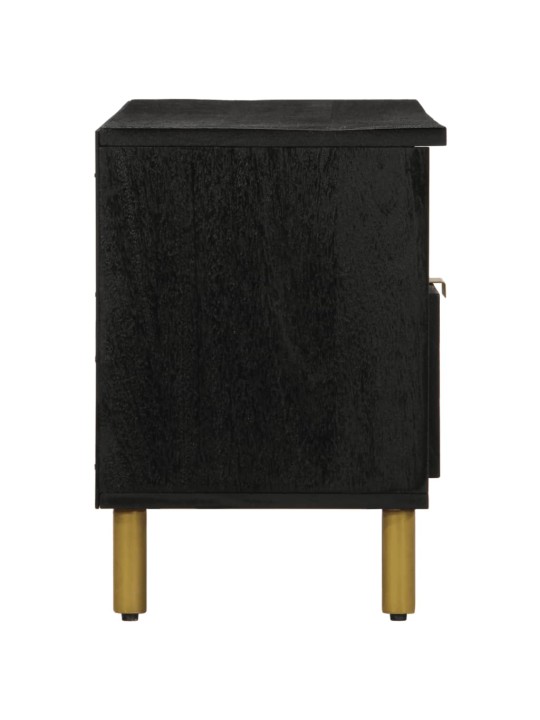 Tv skříňka černá 100 x 33 x 46 cm kompozitní dřevo