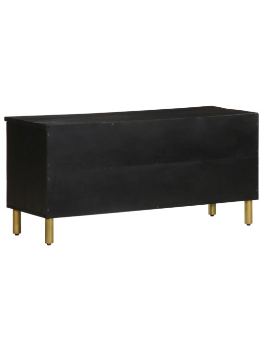 Tv skříňka černá 100 x 33 x 46 cm kompozitní dřevo