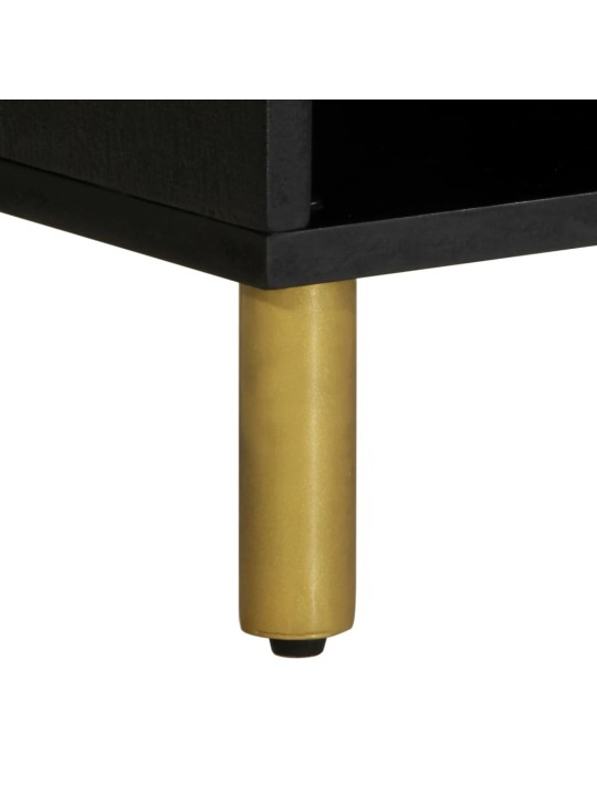 Tv skříňka černá 100 x 33 x 46 cm kompozitní dřevo