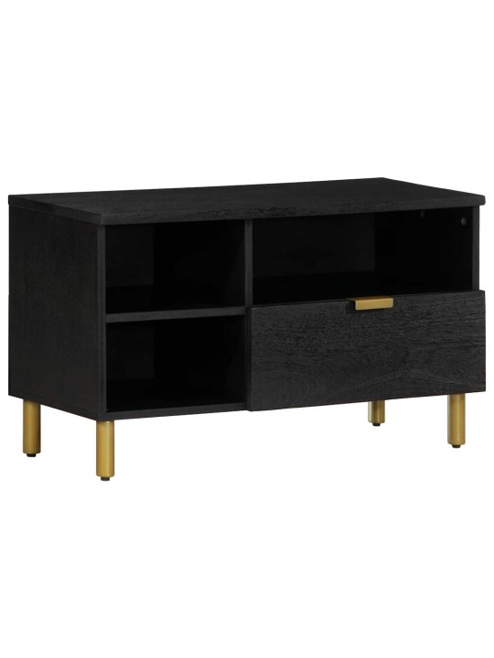Tv skříňka černá 80 x 33 x 46 cm kompozitní dřevo