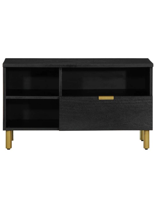 Tv skříňka černá 80 x 33 x 46 cm kompozitní dřevo