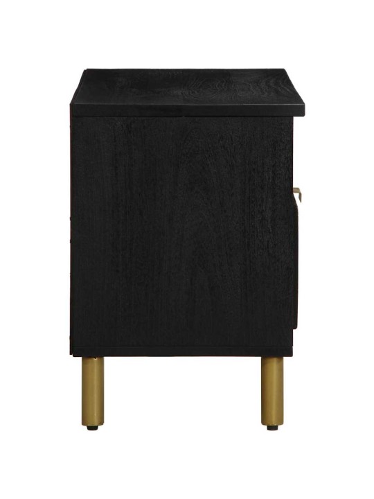 Tv skříňka černá 80 x 33 x 46 cm kompozitní dřevo
