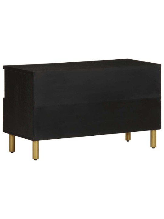 Tv skříňka černá 80 x 33 x 46 cm kompozitní dřevo