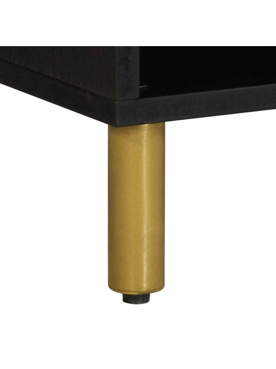 Tv skříňka černá 80 x 33 x 46 cm kompozitní dřevo