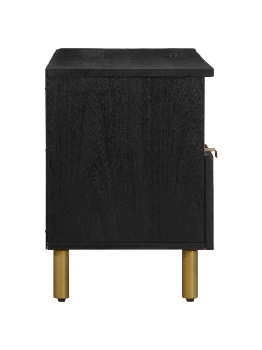 Tv skříňka černá 100 x 33 x 46 cm kompozitní dřevo