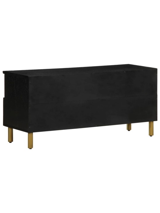 Tv skříňka černá 100 x 33 x 46 cm kompozitní dřevo