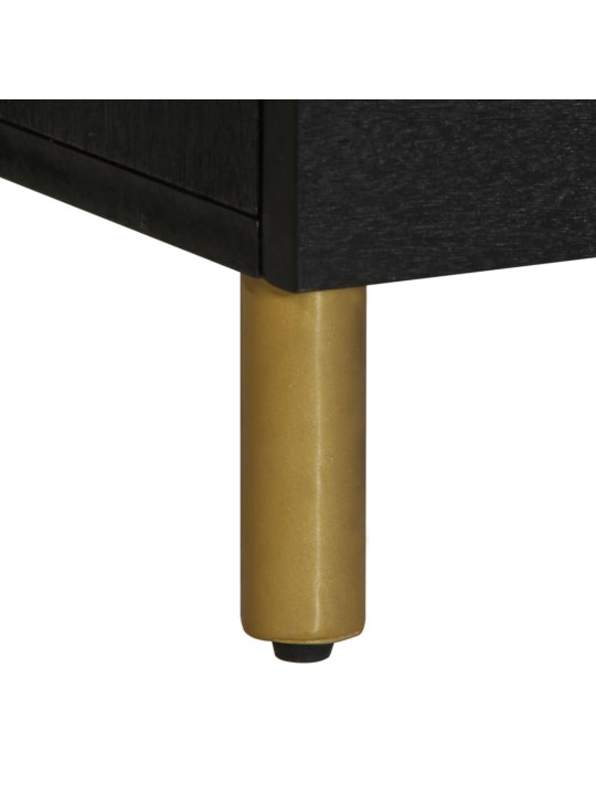 Tv skříňka černá 100 x 33 x 46 cm kompozitní dřevo