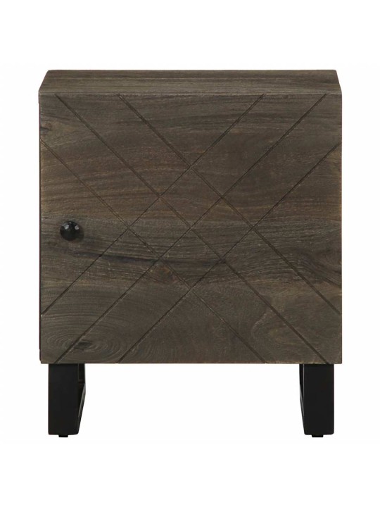 Noční stolky 2 ks černé 40x33x46 cm masivní mangovníkové dřevo