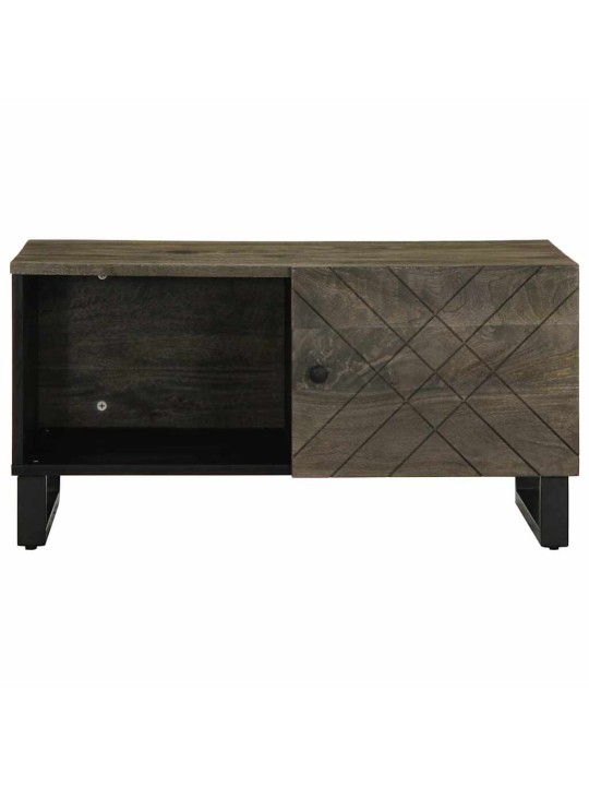 Konferenční stolek černý 80x50x40 cm masivní mangovníkové dřevo