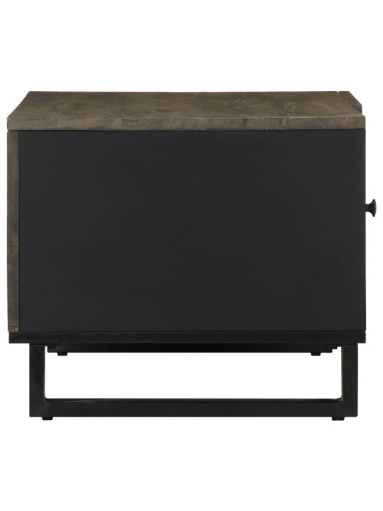 Konferenční stolek černý 80x50x40 cm masivní mangovníkové dřevo