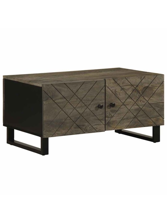 Konferenční stolek černý 80x50x40 cm masivní mangovníkové dřevo