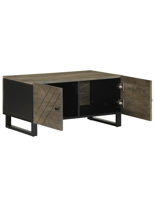 Konferenční stolek černý 80x50x40 cm masivní mangovníkové dřevo