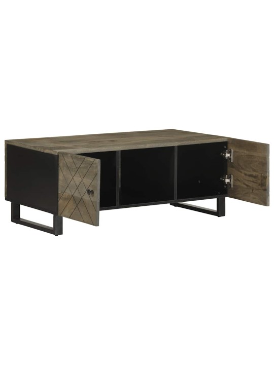 Konferenční stolek černý 100 x 54 x 40 cm masivní mangovník