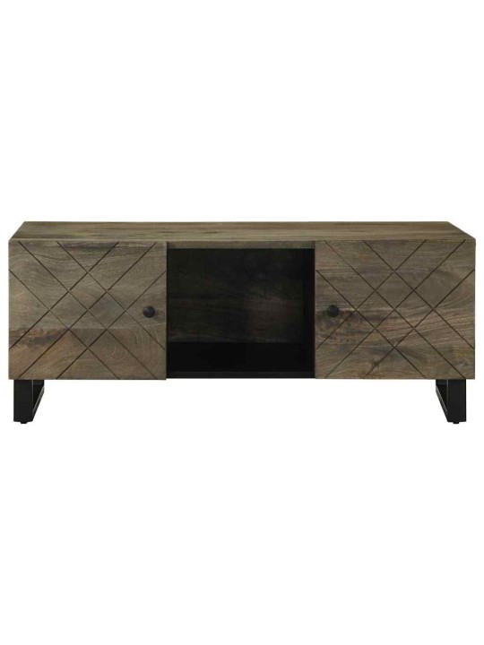 Konferenční stolek černý 100 x 54 x 40 cm masivní mangovník