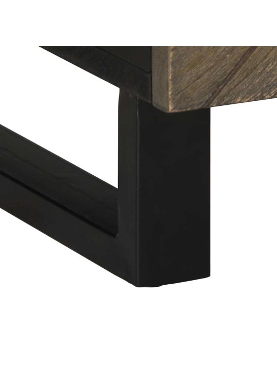 Konferenční stolek černý 100 x 54 x 40 cm masivní mangovník