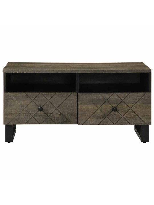 Konferenční stolek černý 80x54x40 cm masivní mangovníkové dřevo