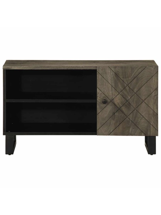 Tv skříňka černá 80 x 33 x 46 cm masivní mangovníkové dřevo