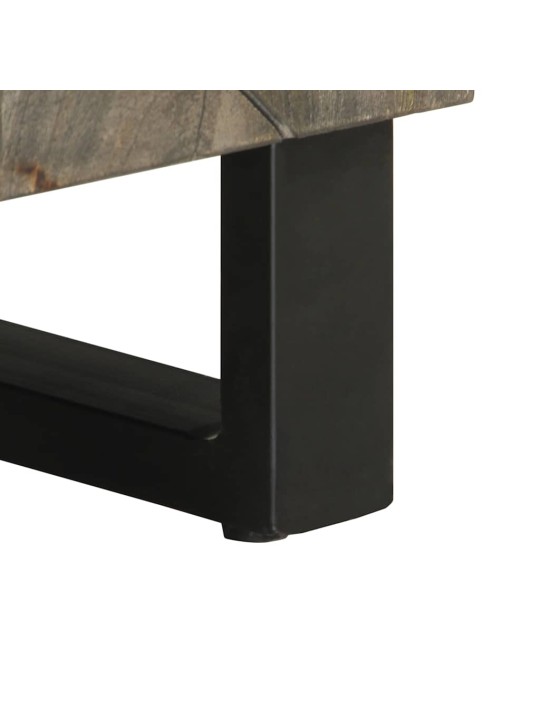 Tv skříňka černá 80 x 33 x 46 cm masivní mangovníkové dřevo
