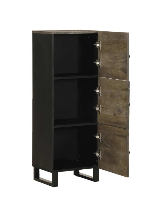 Skříň highboard černá 40x33x110 cm masivní mangovníkové dřevo