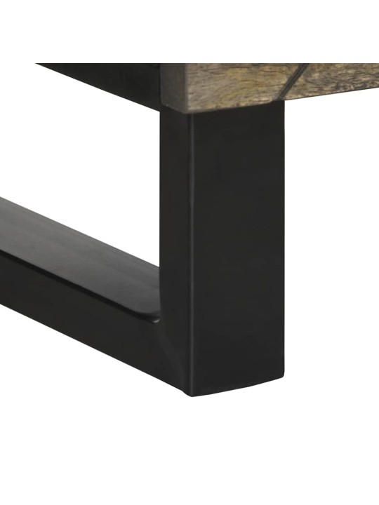 Skříň highboard černá 40x33x110 cm masivní mangovníkové dřevo