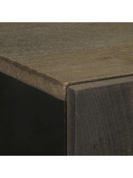 Skříň highboard černá 60x33x100 cm masivní mangovníkové dřevo