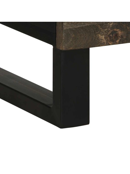 Skříň highboard černá 60x33x100 cm masivní mangovníkové dřevo
