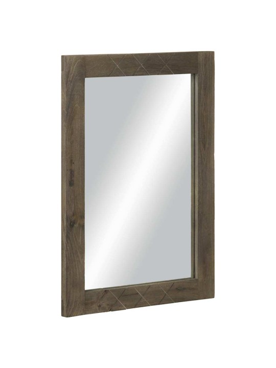 Koupelnové zrcadlo šedá 50x3x70 cm masivní mangovníkové dřevo