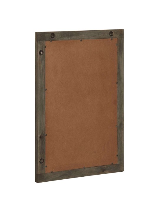 Koupelnové zrcadlo šedá 50x3x70 cm masivní mangovníkové dřevo