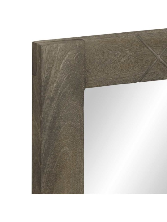 Koupelnové zrcadlo šedá 50x3x70 cm masivní mangovníkové dřevo