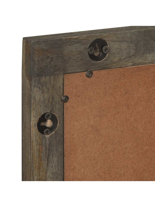 Koupelnové zrcadlo šedá 50x3x70 cm masivní mangovníkové dřevo