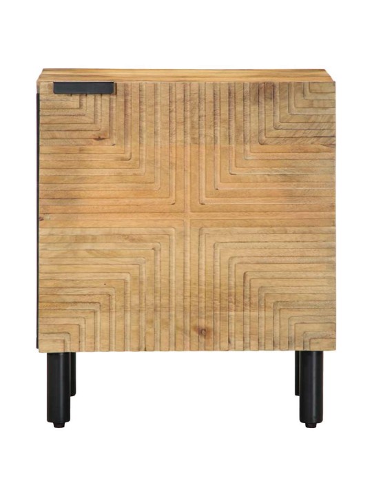 Noční stolky 2 ks hnědé 40x33x46 cm masivní mangovníkové dřevo