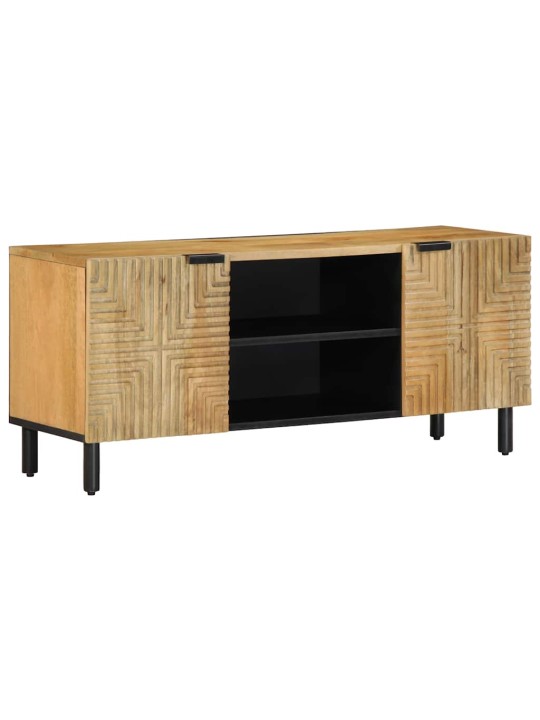 Tv skříňka hnědý 105x33x46 cm masivní mangovníkové dřevo