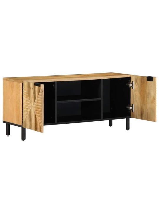 Tv skříňka hnědý 105x33x46 cm masivní mangovníkové dřevo