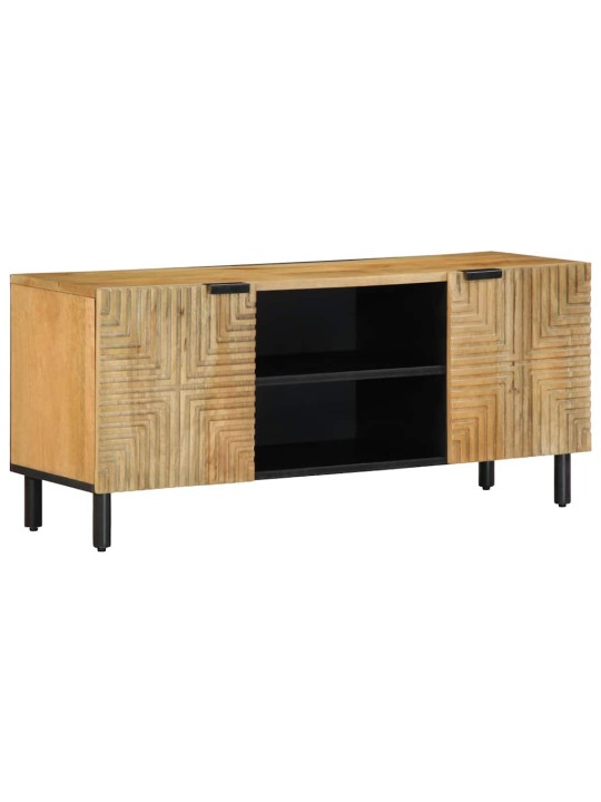 Tv skříňka hnědý 105x33x46 cm masivní mangovníkové dřevo