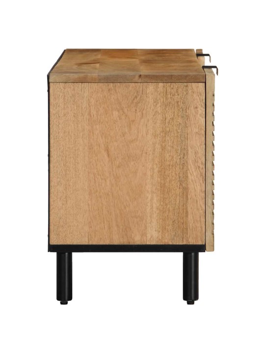 Tv skříňka hnědý 105x33x46 cm masivní mangovníkové dřevo