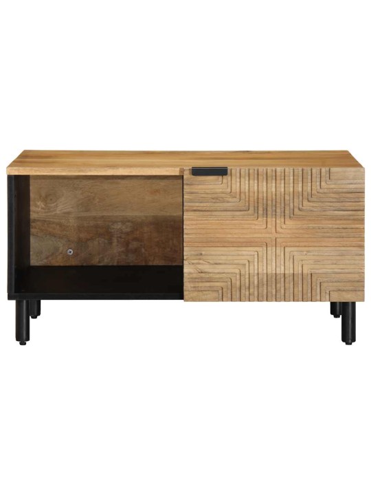 Konferenční stolek hnědý 80x50x40 cm masivní mangovníkové dřevo