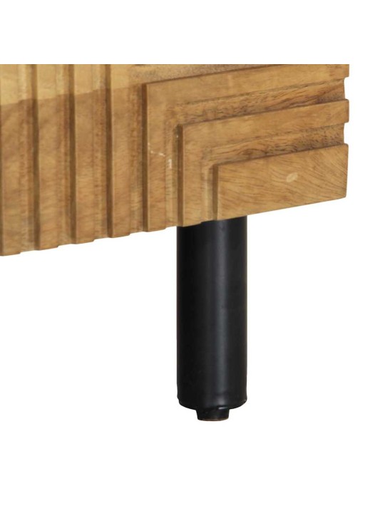 Konferenční stolek hnědý 80x50x40 cm masivní mangovníkové dřevo