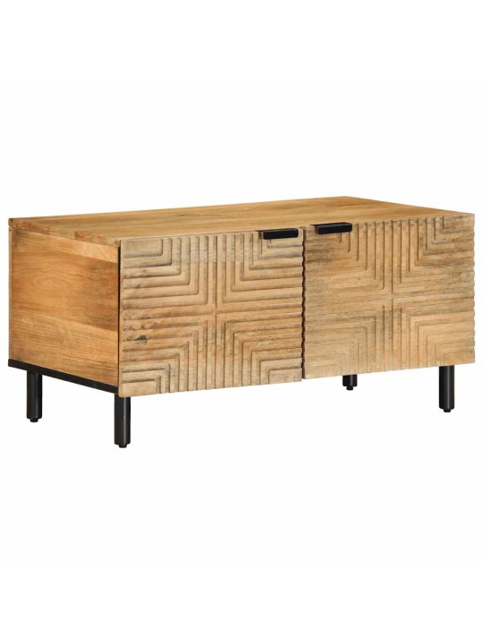 Konferenční stolek hnědý 80x50x40 cm masivní mangovníkové dřevo