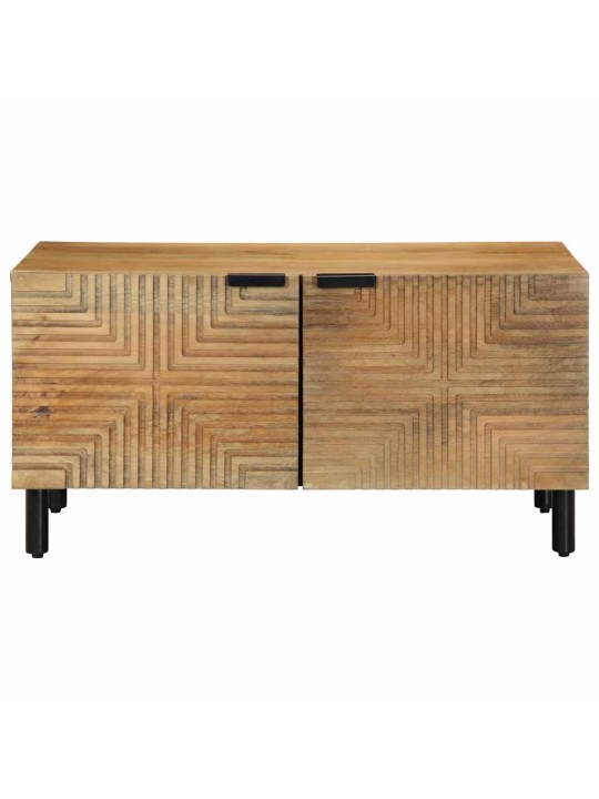 Konferenční stolek hnědý 80x50x40 cm masivní mangovníkové dřevo